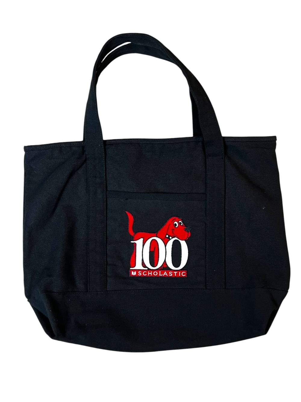 Scholastic Clifford The Big Red Dog 100 Anniversary Canvas Large Tote Bag